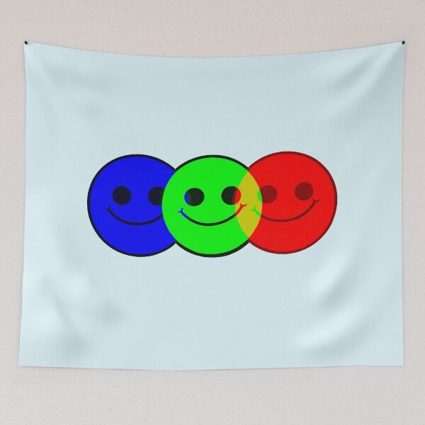 Item preview, RGB Smiling Faces  designed and sold by TheDoggoDraws.