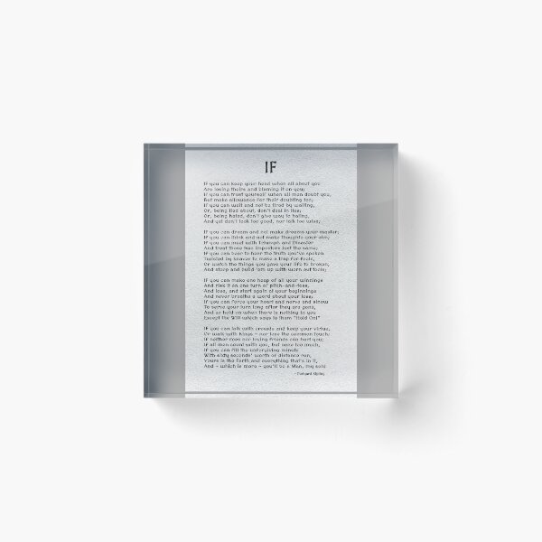 Item preview, The Poem IF By Rudyard Kipling designed and sold by HHPhotographyFL.