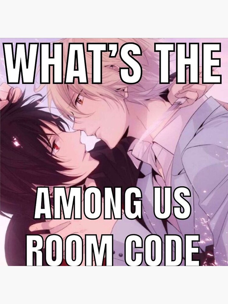 "Among Us Room Code" Poster for Sale by P34NUTXD Redbubble