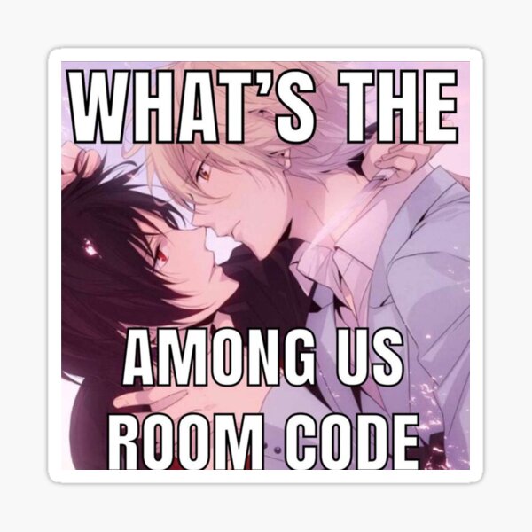 Among Us Room Code Sticker For Sale By P34nutxd Redbubble