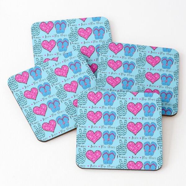 Item preview, PEACE LOVE FLIP FLOPS designed and sold by Jandsgraphics.