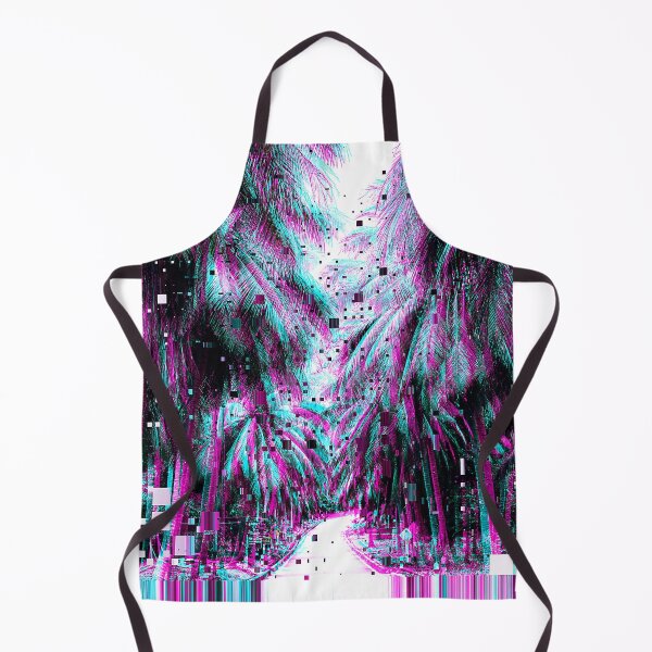 Item preview, Thailand Palm Trees Vaporwave Glitch Art designed and sold by glitchhub.