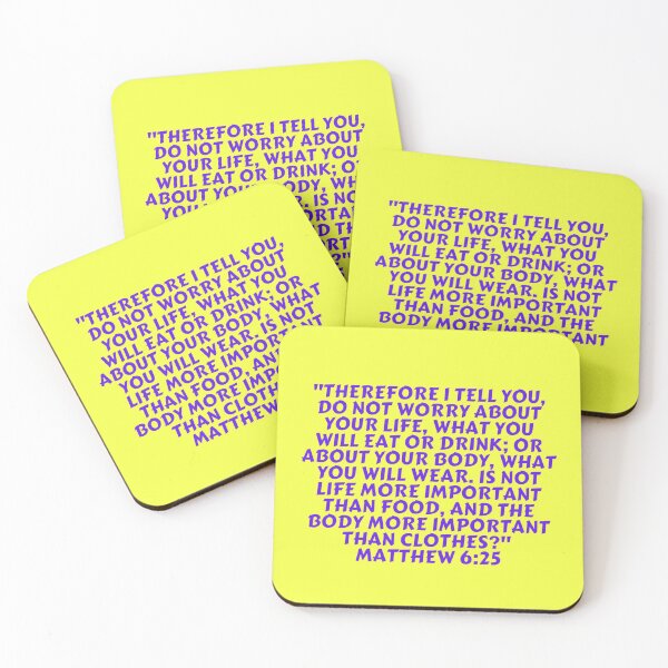 Item preview, Bible Verse Matthew 6:25 designed and sold by Prayingwarrior.