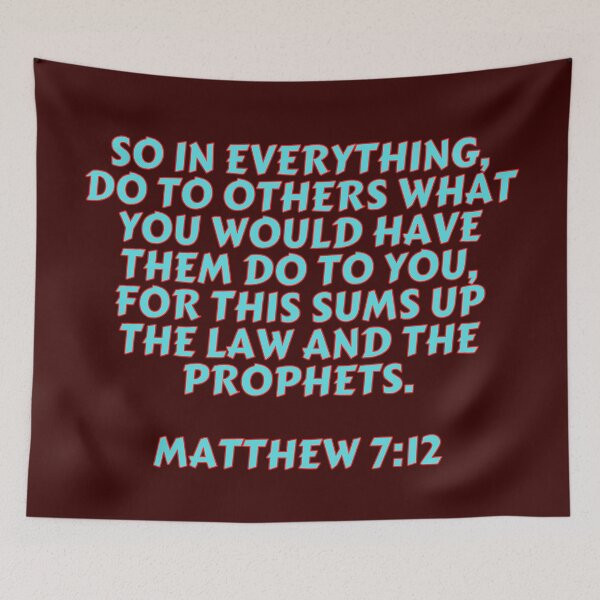 Item preview, Bible Verse Matthew 7:12 designed and sold by Prayingwarrior.