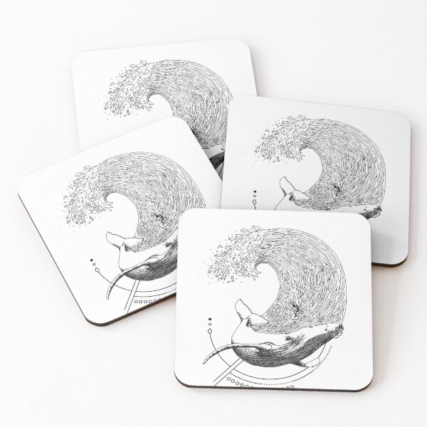 Item preview, surfing with a whale black color designed and sold by Zeartes.