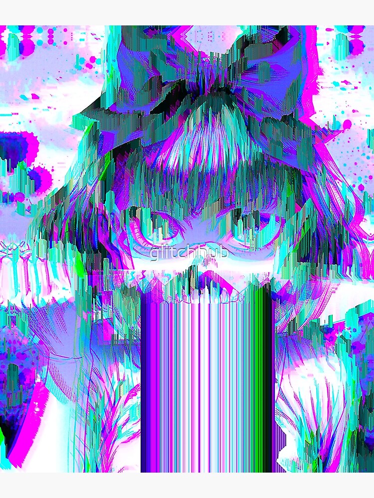 Girl, glitch, interference, anime, HD wallpaper | Peakpx