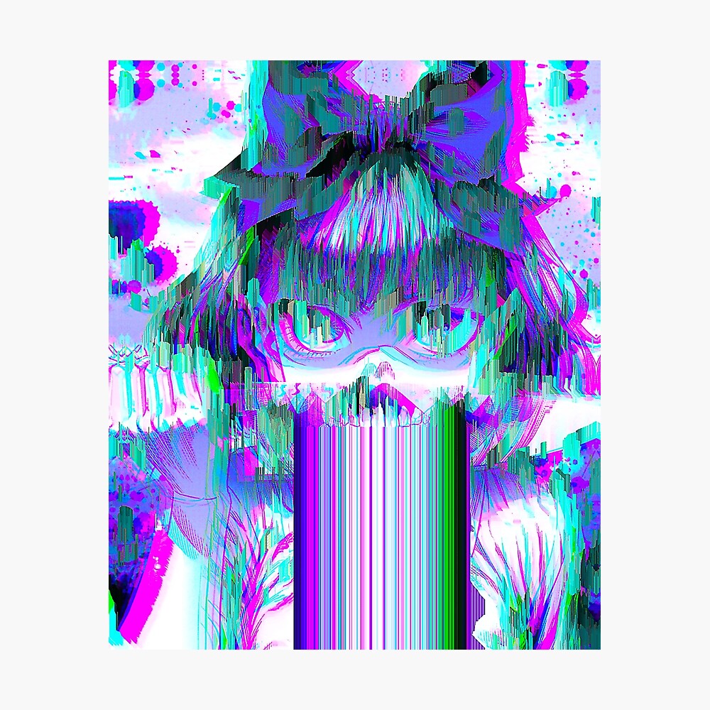 Glitched Anime Girl Glitch Art