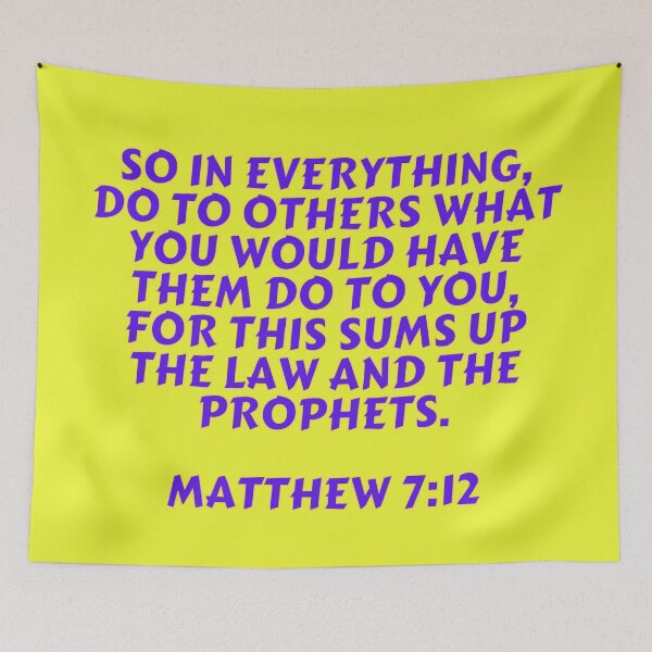 Item preview, Bible Verse Matthew 7:12 designed and sold by Prayingwarrior.
