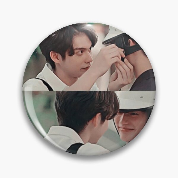 Item preview, Sarawat putting on helmet for Tine - 2gether Cute designed and sold by fandom  crazy.