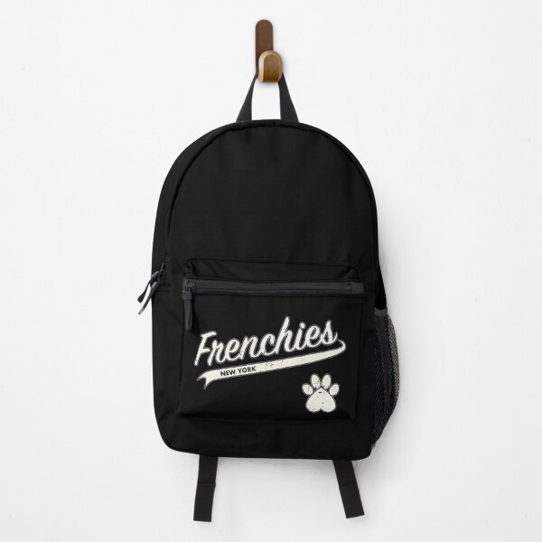 Item preview, Team Frenchies Mom - Retro Baseball Jersey - Paw accent - Vintage White lettering designed and sold by 8PawsStudio.