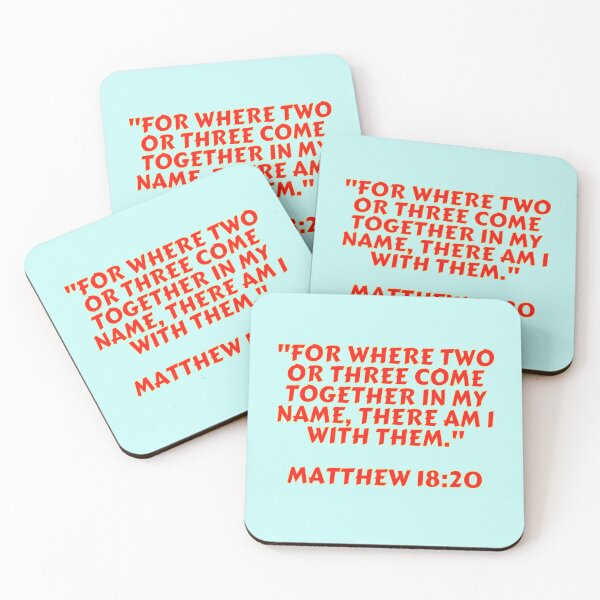 Item preview, Bible Verse Matthew 18:20 designed and sold by Prayingwarrior.