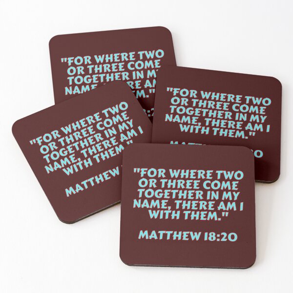 Item preview, Bible Verse Matthew 18:20 designed and sold by Prayingwarrior.