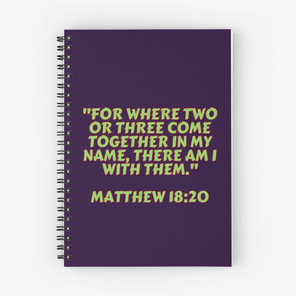 Item preview, Bible Verse Matthew 18:20 designed and sold by Prayingwarrior.