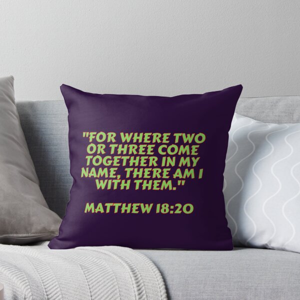 Item preview, Bible Verse Matthew 18:20 designed and sold by Prayingwarrior.