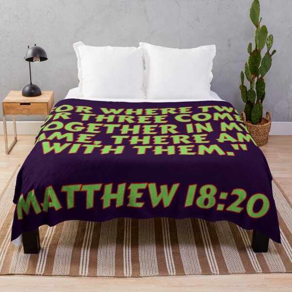 Item preview, Bible Verse Matthew 18:20 designed and sold by Prayingwarrior.