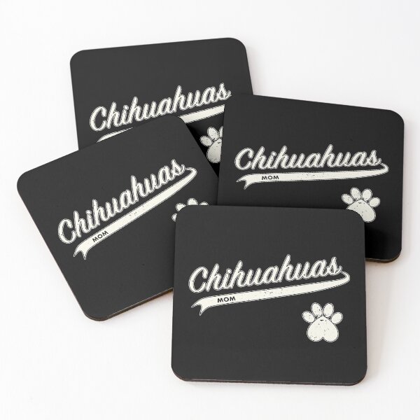 Item preview, Team Chihuahuas Mom - Retro Baseball Jersey - Paw accent - Vintage White lettering designed and sold by 8PawsStudio.