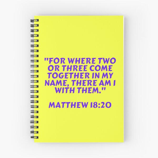 Item preview, Bible Verse Matthew 18:20 designed and sold by Prayingwarrior.