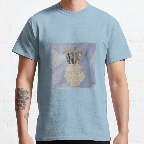 Artist Brushes in Face Vase Classic T-Shirt