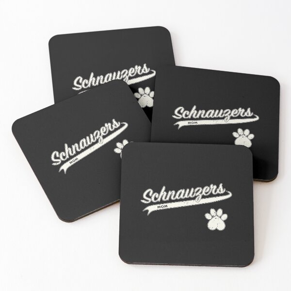 Item preview, Team Schnauzers Mom - Retro Baseball Jersey - Paw accent - Vintage White lettering designed and sold by 8PawsStudio.