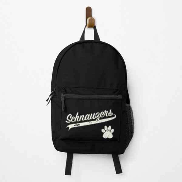 Item preview, Team Schnauzers Mom - Retro Baseball Jersey - Paw accent - Vintage White lettering designed and sold by 8PawsStudio.