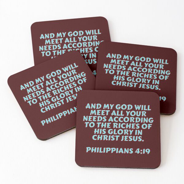 Artikelvorschau, Bibelvers Philipper 4:19 entworfen und verkauft von Prayingwarrior.