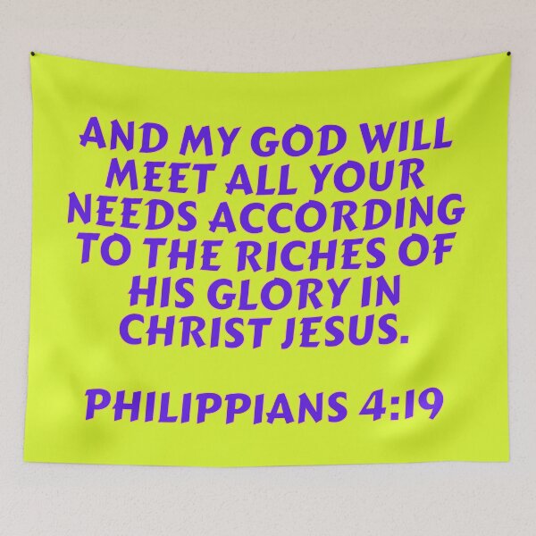 Item preview, Bible Verse Philippians 4:19 designed and sold by Prayingwarrior.