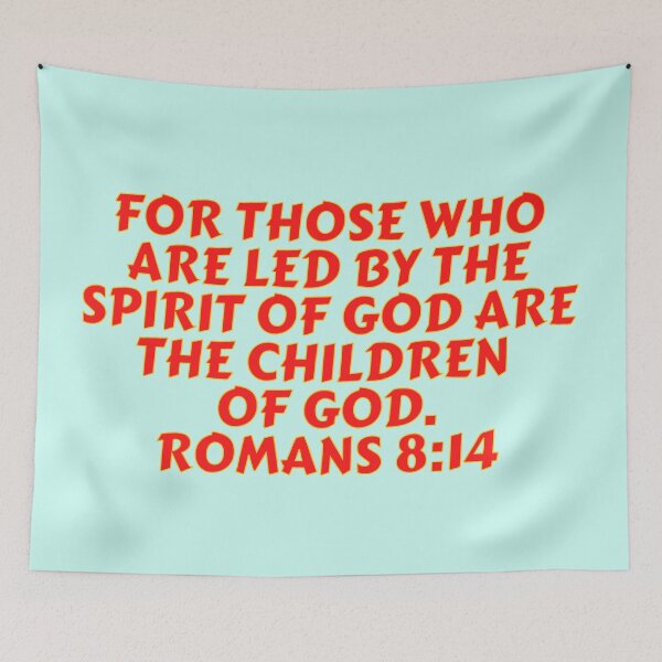 Item preview, Bible Verse Romans 8:14 designed and sold by Prayingwarrior.