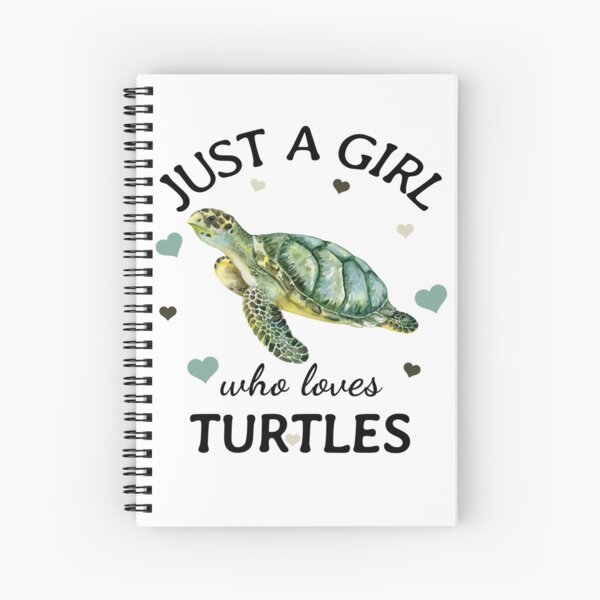 Just a Girl Who Loves turtles Gift Spiral Notebook