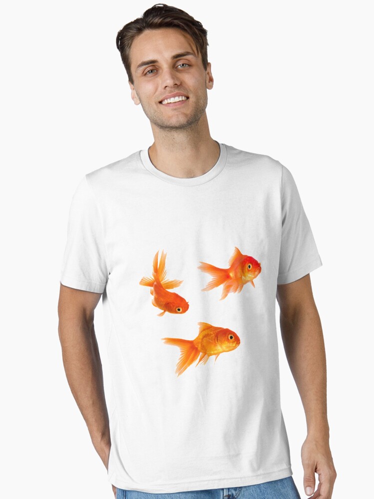 Imagen 1 de 7, Camiseta esencial con la obra Pez de colores, diseñada y vendida por vilipen.