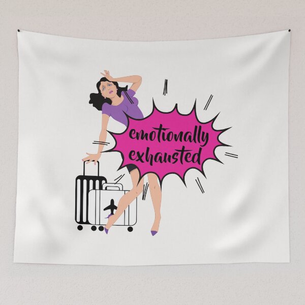 Item preview, Emotionally Exhausted designed and sold by dogcuddleralert.