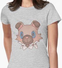 Cute Iwanko / Rockruff Pokemon Women's Fitted T-Shirt