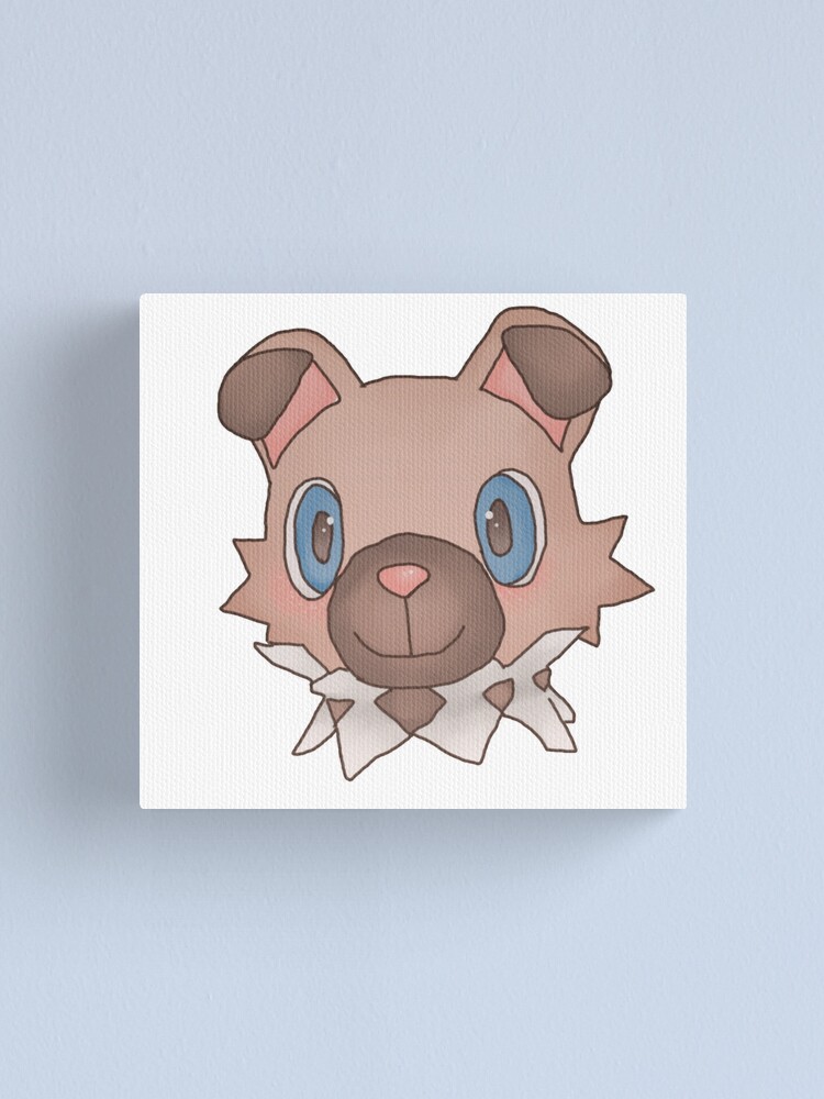Cute Iwanko Rockruff Pokemon Canvas Print By Littlesushibox Redbubble