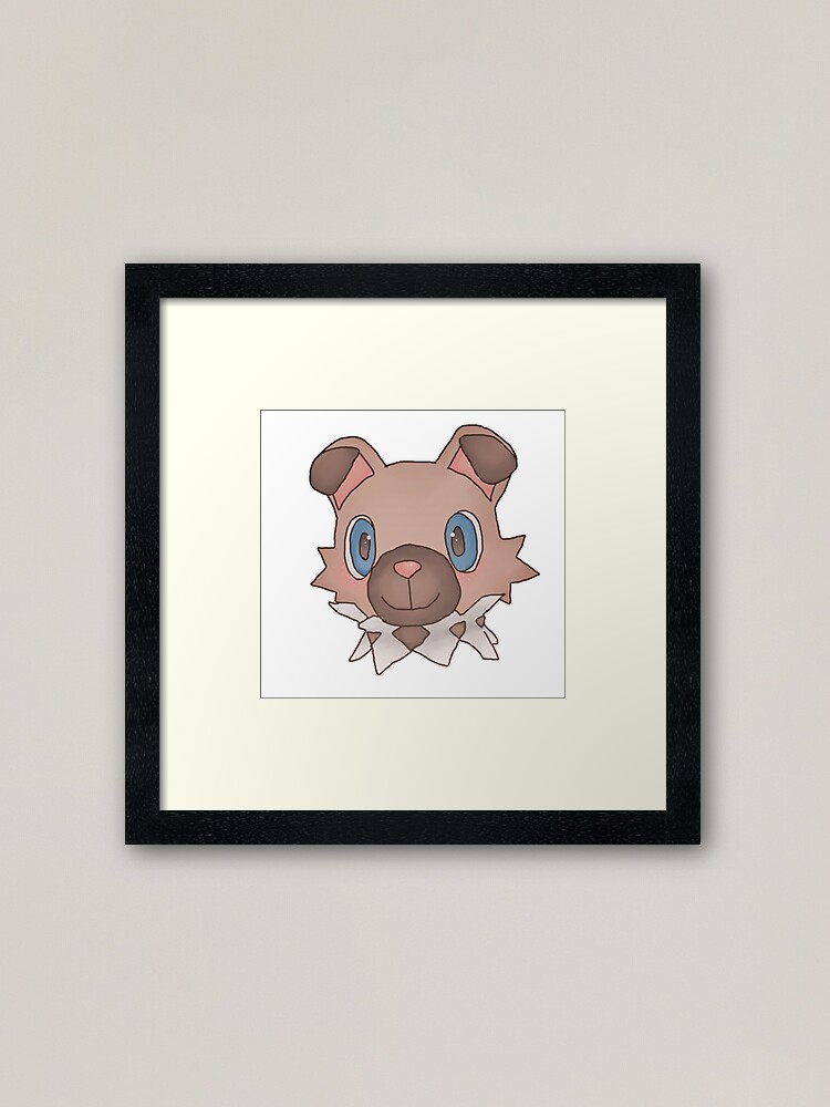 Cute Iwanko Rockruff Pokemon Framed Art Print By Littlesushibox Redbubble