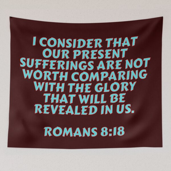 Item preview, Bible Verse Romans 8:18 designed and sold by Prayingwarrior.