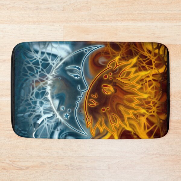 Item preview, Night & Day, digital fluid pour with cells designed and sold by MayGreenAbgrall.