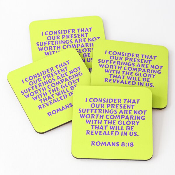 Item preview, Bible Verse Romans 8:18 designed and sold by Prayingwarrior.