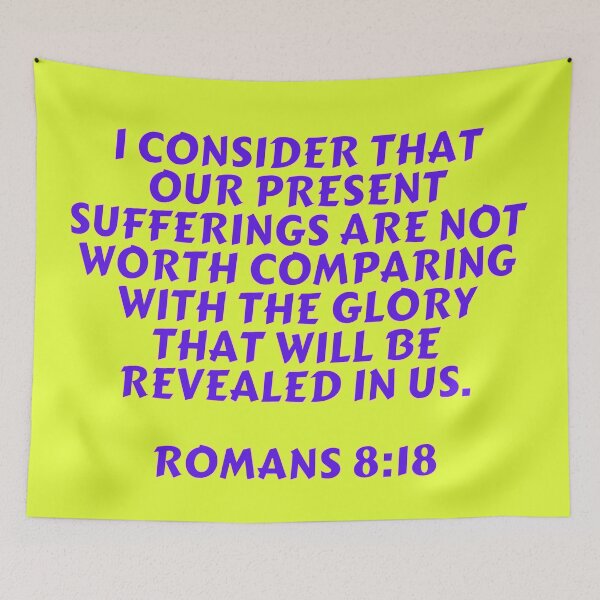 Item preview, Bible Verse Romans 8:18 designed and sold by Prayingwarrior.