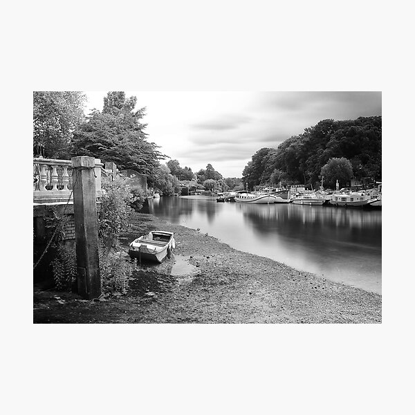Old Boat at Twickenham Riverside Photographic Print