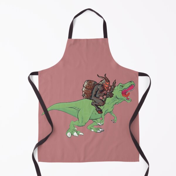 Item preview, Krampus riding dinosaur - funny Christmas designed and sold by SidTastic .
