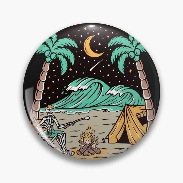 Artikelvorschau, Camping am Strand Illustration entworfen und verkauft von VerboShop.