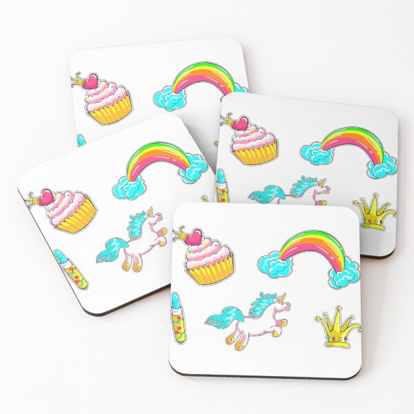 Item preview, Cute Colourful Girly sticker pack designed and sold by TheImperfecto.
