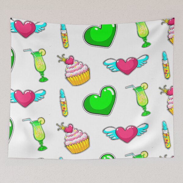 Item preview, Cute Colourful Girly sticker pack designed and sold by TheImperfecto.