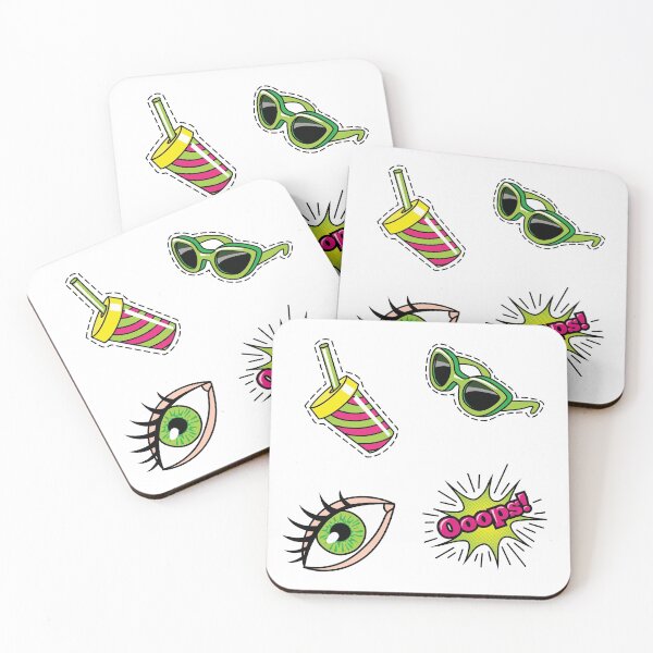 Item preview, Cute Colourful Girly sticker pack designed and sold by TheImperfecto.