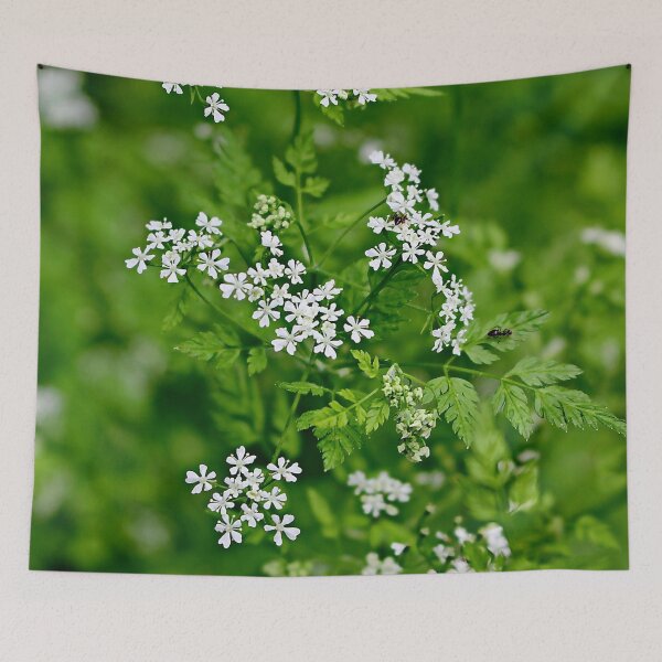 Item preview, Tiny white flowers with green leafs designed and sold by Light79.