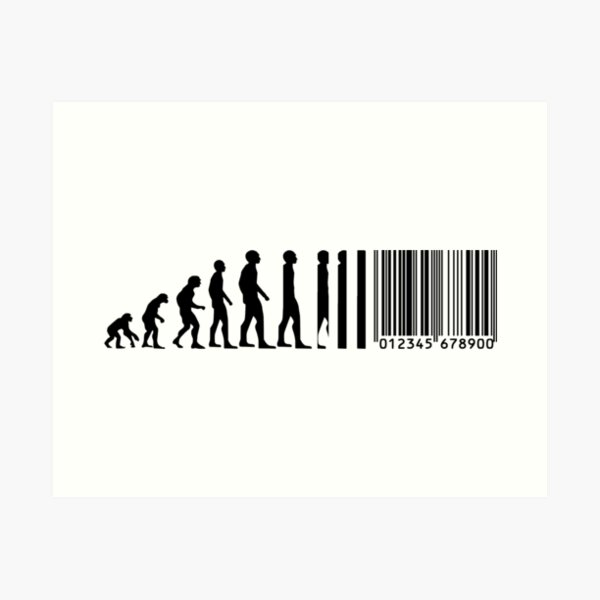 Item preview, Evolution... to bar-code designed and sold by edenmatt.