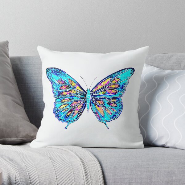 Angel Butterfly Throw Pillow