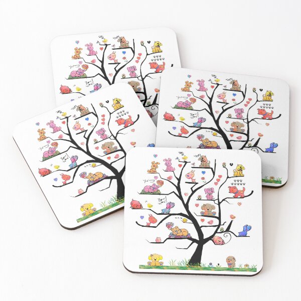 Item preview, The Dog Tree - (+ View this design on 75+ products) designed and sold by Julien Hebbrecht.