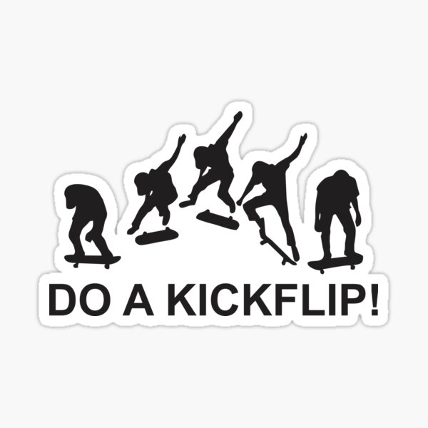 Do A Kickflip! Assorted Sticker