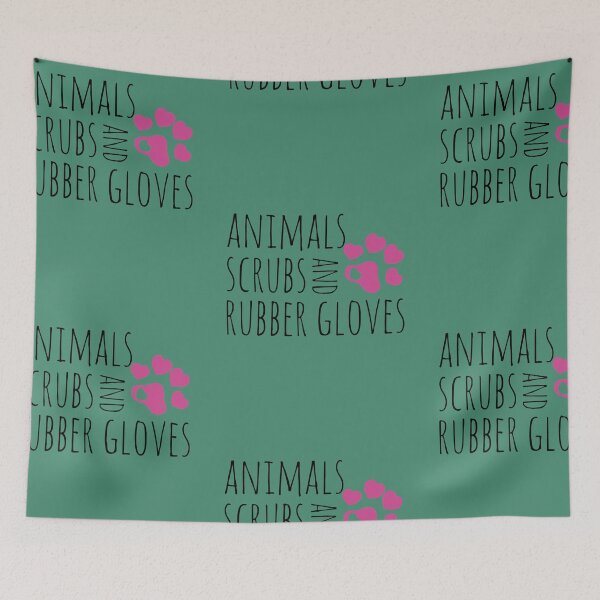 Item preview, Animals Scrubs And Rubber Gloves Funny Veterinarian designed and sold by ByTekk.
