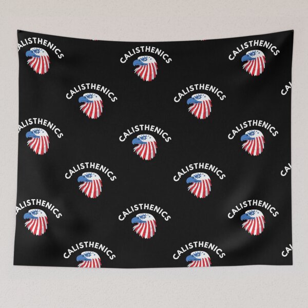 Item preview, Calisthenics USA - American eagle Black background designed and sold by Atleta-Cali.